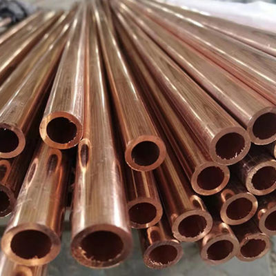 Dureza 3.5-4.0 Tubo de cobre liso ASTM B280 Opaco