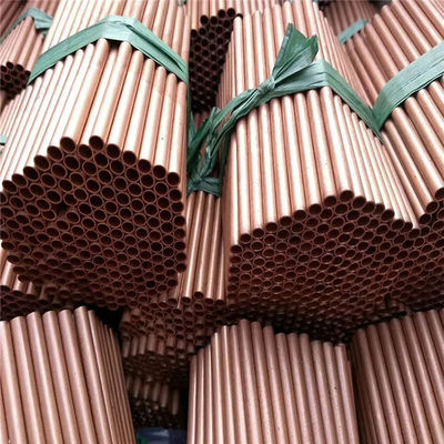 Tubos de cobre de 8 mm redondos e dúctil, tubos de cobre com sistema de cristal isométrico