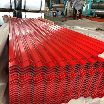 Folha de aço galvanizado pré-pintada Folha de telhado revestida de cor 0,3 mm-2 mm