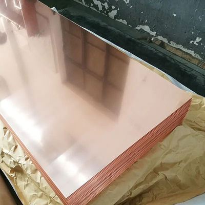 Metal metálico de cobre vermelho laranja com duttilidade e transparência opaca