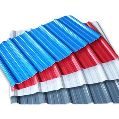 PPGI / PPGL Chapas de telhado corrugadas Placas de aço galvanizadas de ferro fornecedor para construção